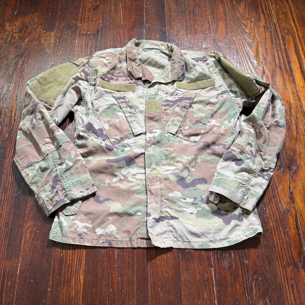Army Combat Uniform Coat Mens Small Regular OCP Camo Full Zip Military Ripstop